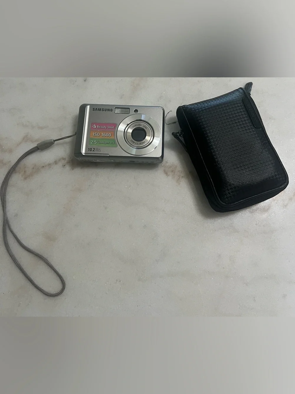 Samsung SL30 10.2MP Compact Digital Camera Intelligent LCD Silver Tested Works